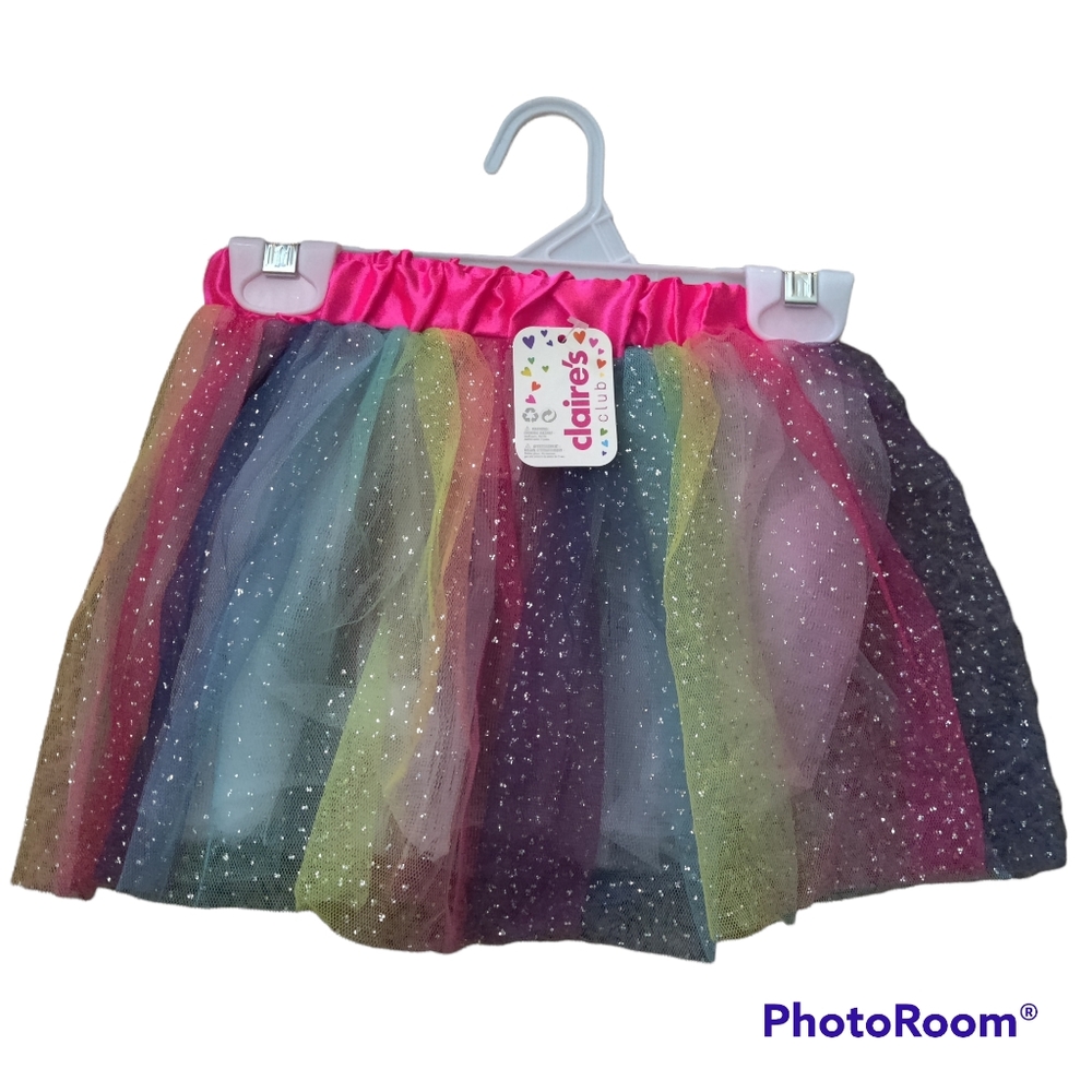 Rainbow Glitter Tutu